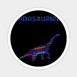Lesen lernen mit einem Brachiosaurus Dinosaurierer Magnet